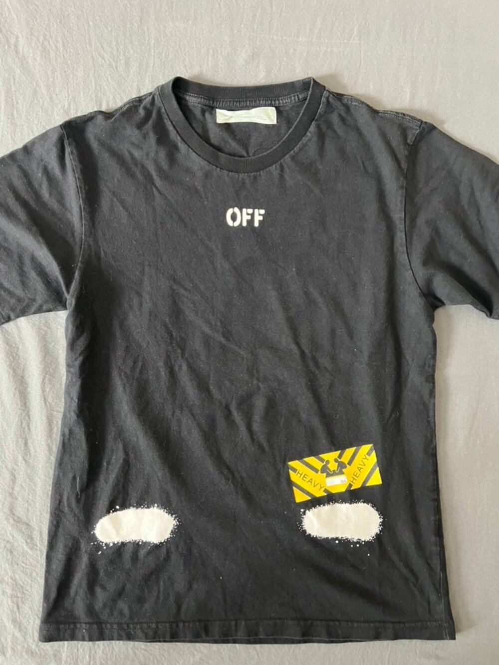 Main Label 2013 Off-White Black Tee Shirt Size Medium Mirror Mirror